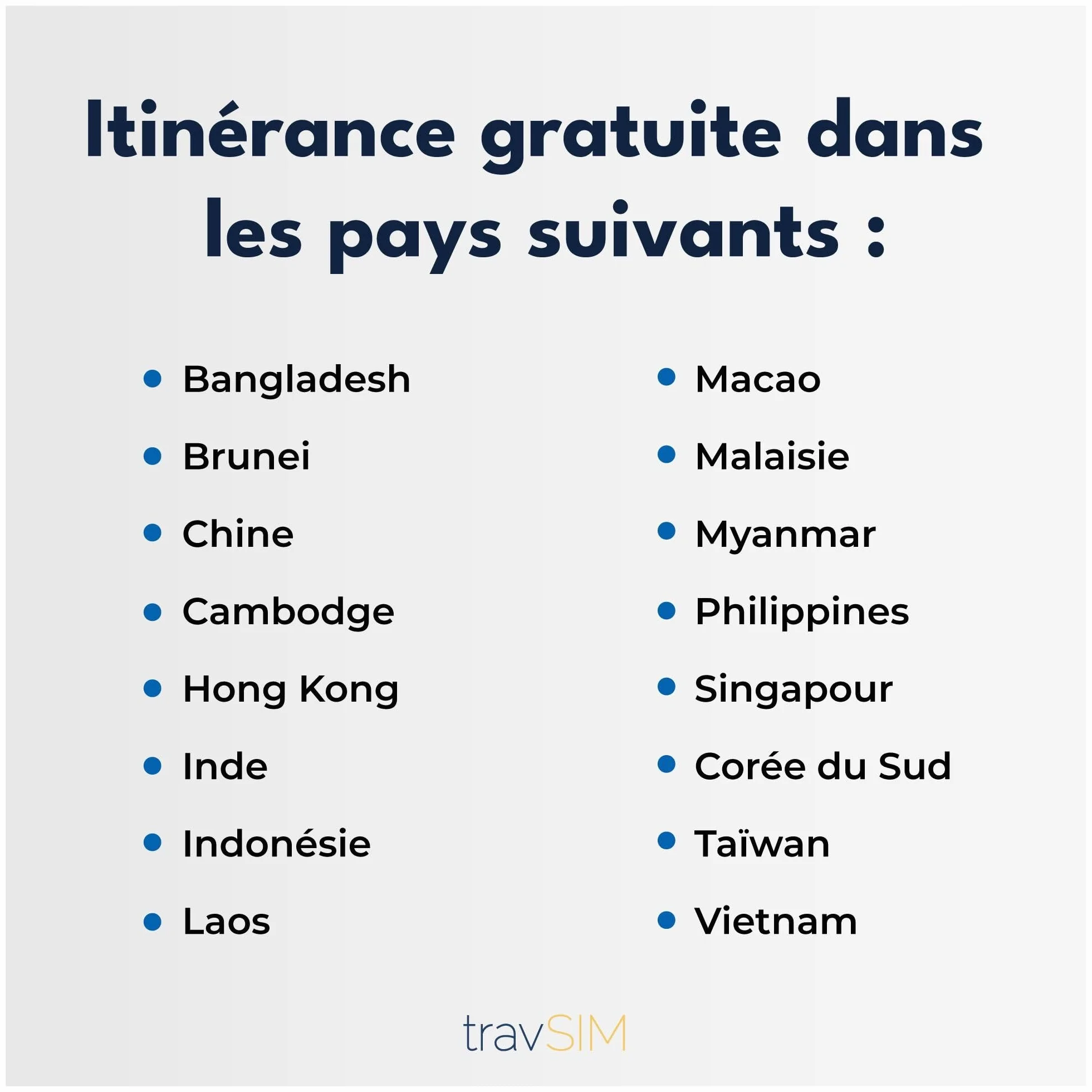 travSIM SIM Thailandia | 10GB di dati (velocità 4G/5G) | Valida per 15 giorni | Solo dati | Utilizza Whatsapp, Facebook, Instagram ecc. | Utilizzabile in Thailandia e in 15 paesi+ in Asia