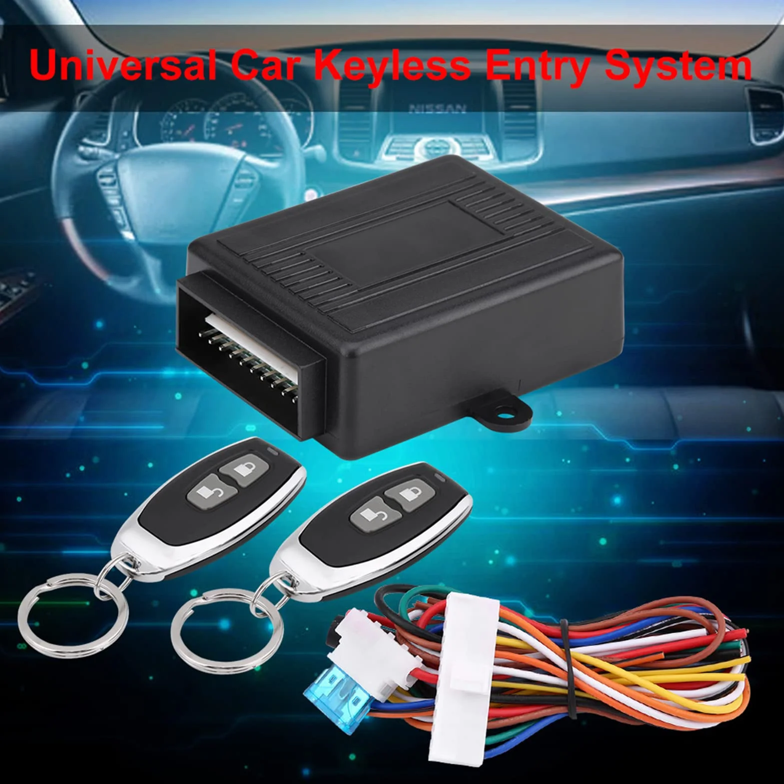 Kit Chiusura Centralizzata Universale Con Telecomando per Auto - Accesso e Apertura Senza Chiave della Porta