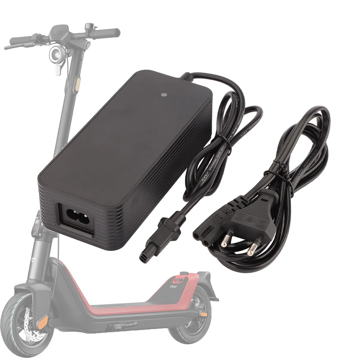 53,5 V 2 A Caricabatterie per NIU KQi3/KQi3 Pro/KQi3 Max/KQi3 Sport/KQi2/KQi2 Pro Universale Ricarica Rapida Adattatore