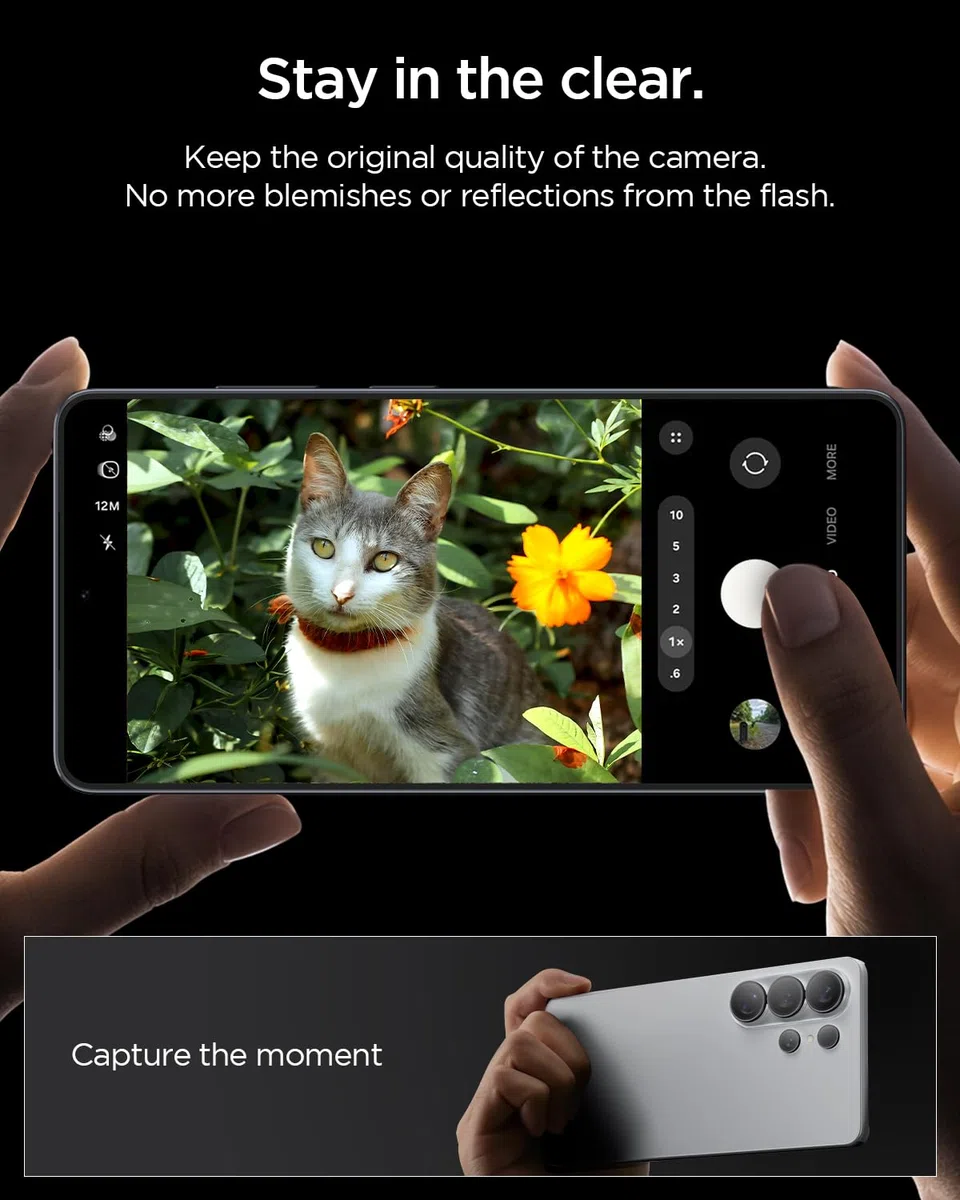 Spigen Glas.tR EZ Fit Optik Pro Protezione Fotocamera compatibile con Samsung Galaxy S26 Ultra, 2 Pezzi, Nero, Anello Individuale, Durezza 9H Pellicola prottetiva