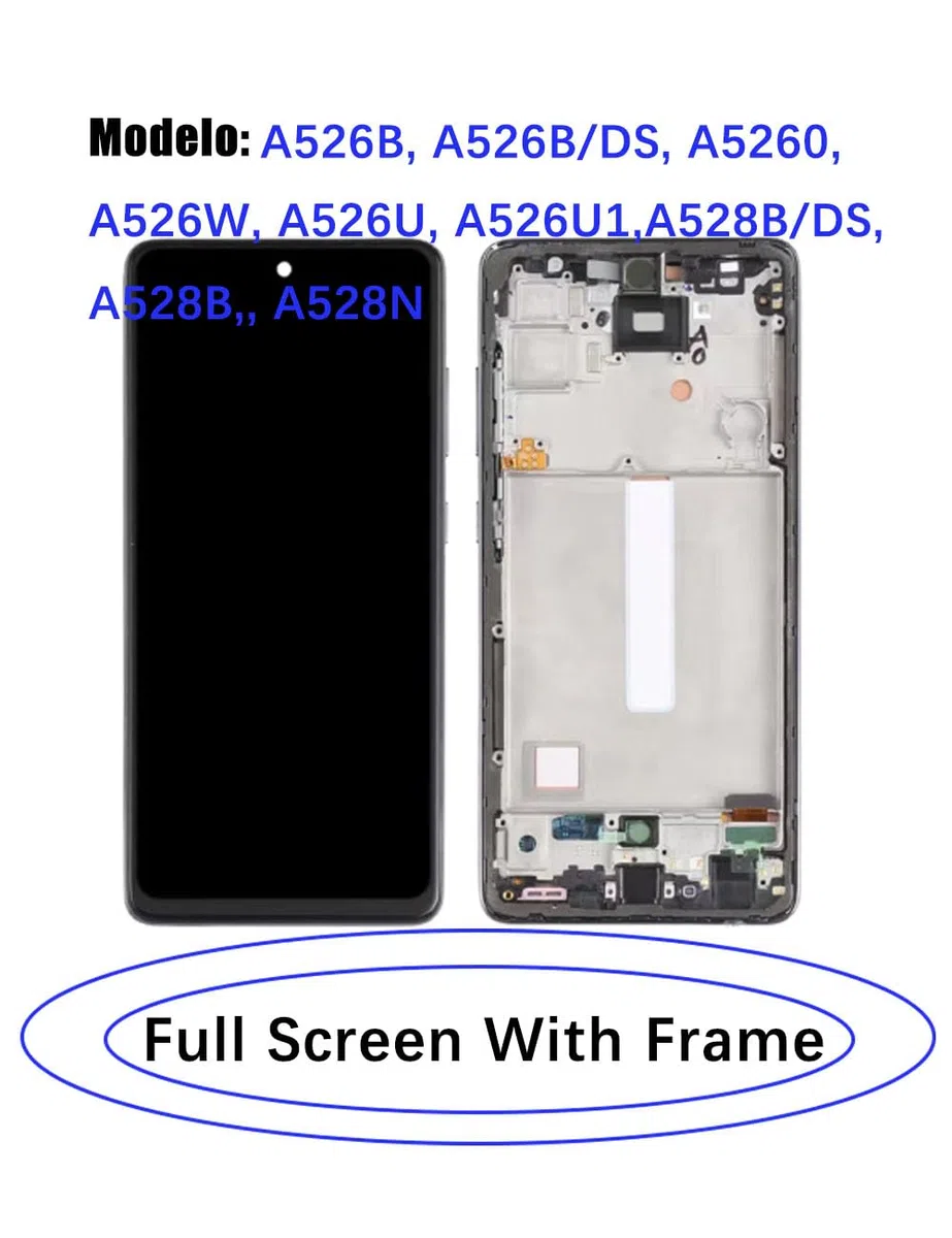 Schermo di ricambio per Samsung Galaxy A52s / A52 5G LCD Schermo TFT, Kit di parti di riparazione per display LCD touch digitalizzatore A526B A526W A526U A528B A528N (Senza lettore di impronte