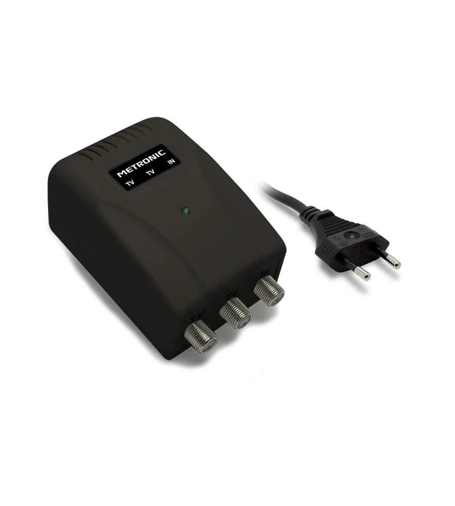 Metronic 495042 Alimentatore per Amplificatori d'Antenna, Nero