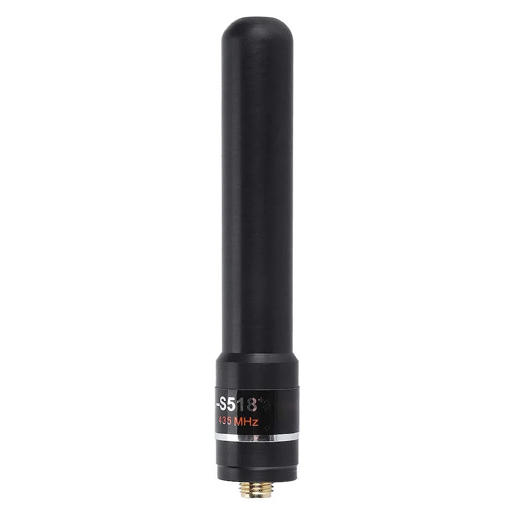 Antenna compatibile con Baofeng UV-5R Mobile Ham Radio, HH-S518+ SMA-F UV ad alto guadagno Dual Band antenna corta radio radio antenna