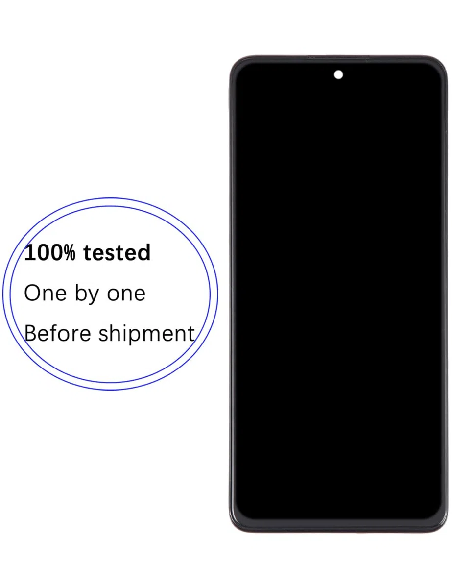 Display di Ricambio per Xiaomi Redmi Note 12 Pro 4G LCD Schermo TFT, 2209116AG 2209116AG Display Schermo Touch Digitizer Assembly Kit di Riparazione (Nero con Cornice)