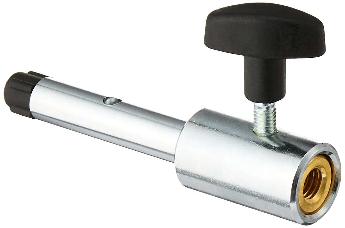Manfrotto 016 Accessorio Serie Adapter da 16 mm, 5/8" Femmina ad Attacco Filettato 1/4", con Serraggio Regolabile, per Controlli Luce Broncolor, in Acciaio Zincato, Argento