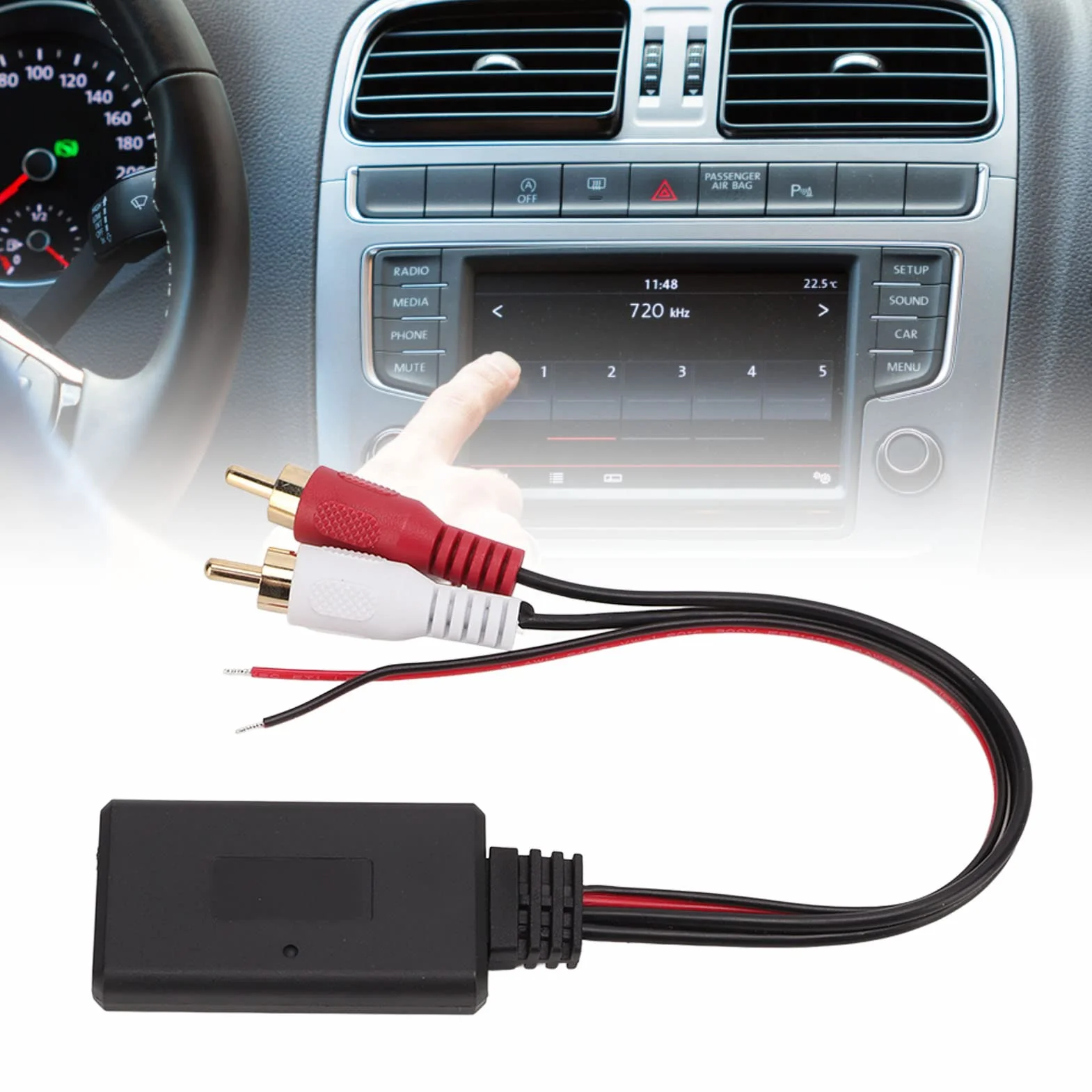 Modulo Bluetooth Universale per Auto Adattatore Musicale Aux Cavo Audio Modulo Bluetooth per Auto Adattatore AUX per Alpine