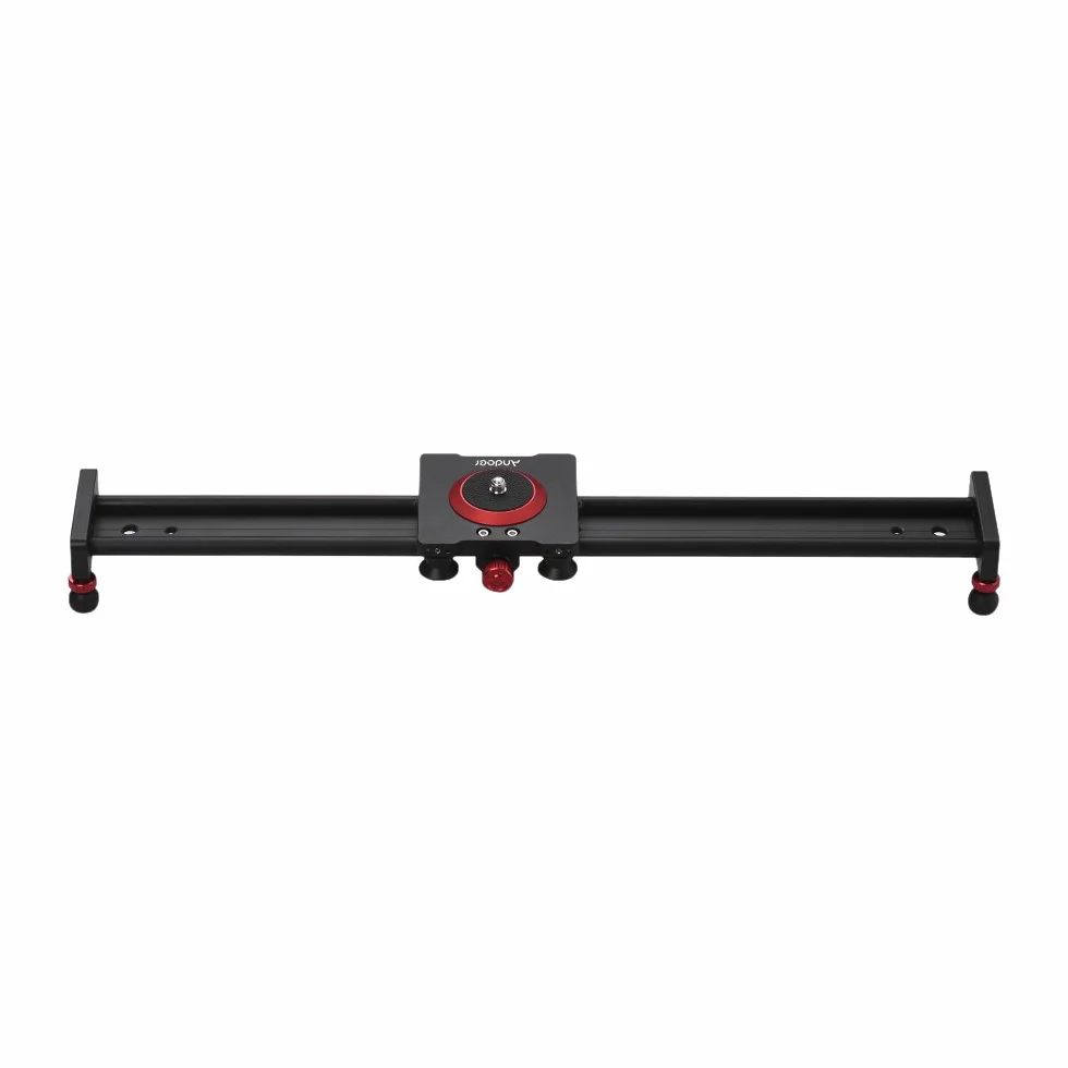 Andoer 50 cm/20 Pollici In Lega di Alluminio Telecamera Slider Video Stabilizzatore Rail per DSLR Camera Camcorder DV Film Fotografia, Caricare Fino a 11 Libbre