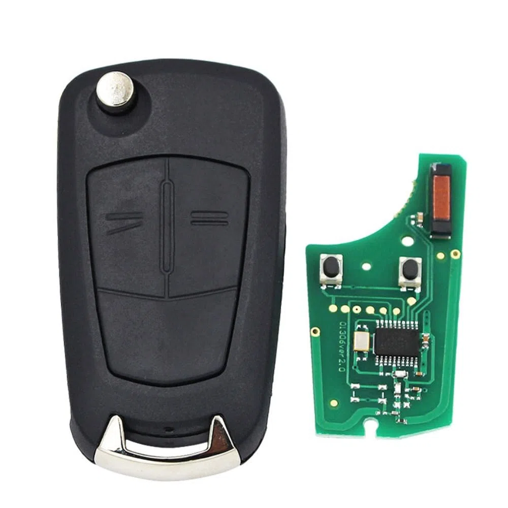 2 pulsanti Flip chiave remota 433MHZ PCF7941 per Opel/Vauxhall CORSA-D, Meriva B