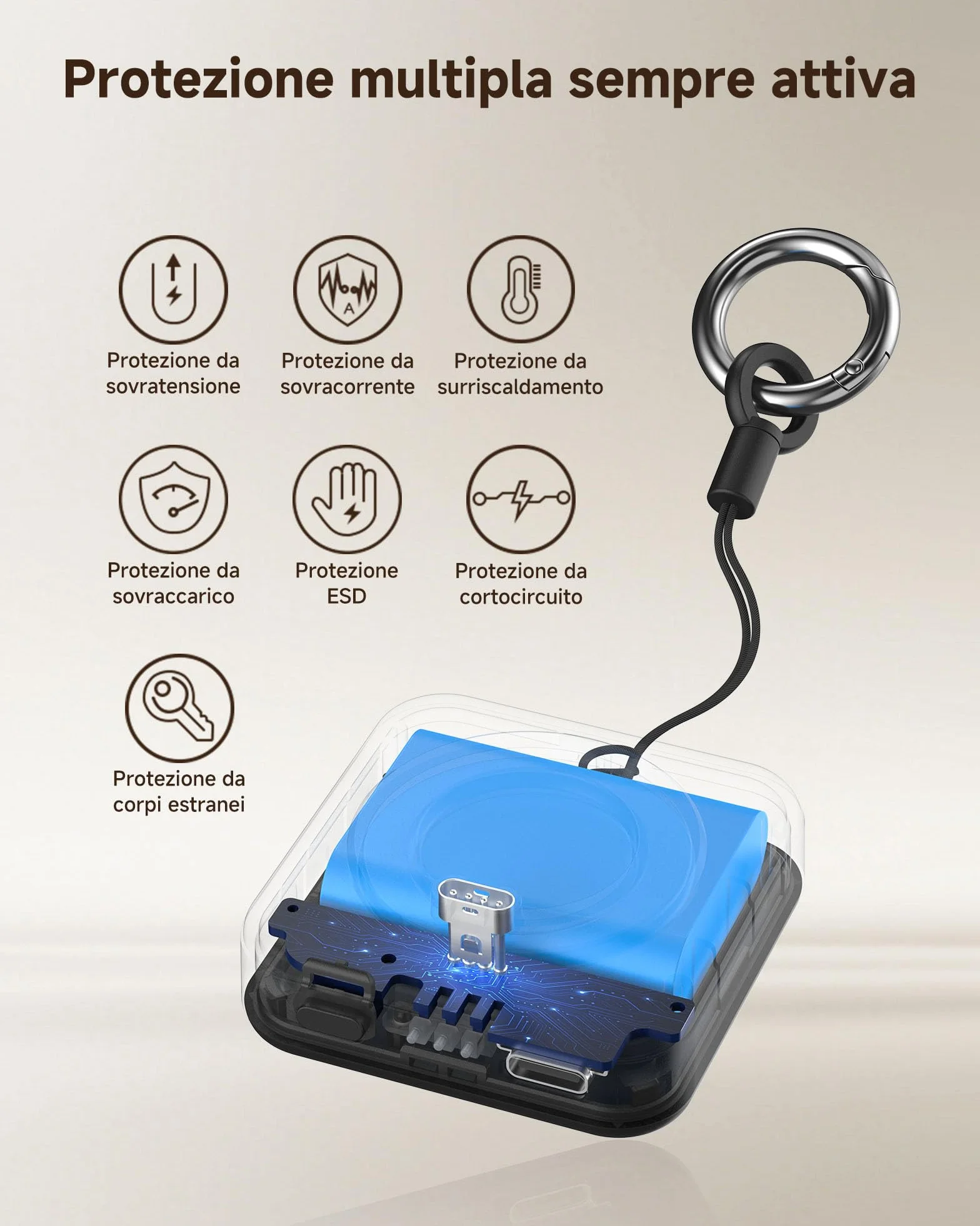Caricabatterie portatile per orologio Garmin 1200 mAh per Garmin Vivoactive 6 5, Fenix 8 7X 6, Venu 3s 3 2, Instinct 3 2, Forerunner 165 265 965, Approach S70 S62 S50 S44, Epix Pro 2, Tactix 8 7, Endu