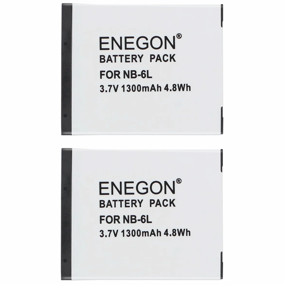 ENEGON Batteria sostitutiva (2 pacchi) e kit caricabatterie per Canon NB-6L, NB-6LH, CB-2LY e Canon PowerShot SX510 HS, SX500 IS, SX700 HS, SX280 HS, SX260 HS, SX170 IS e altre fotocamere