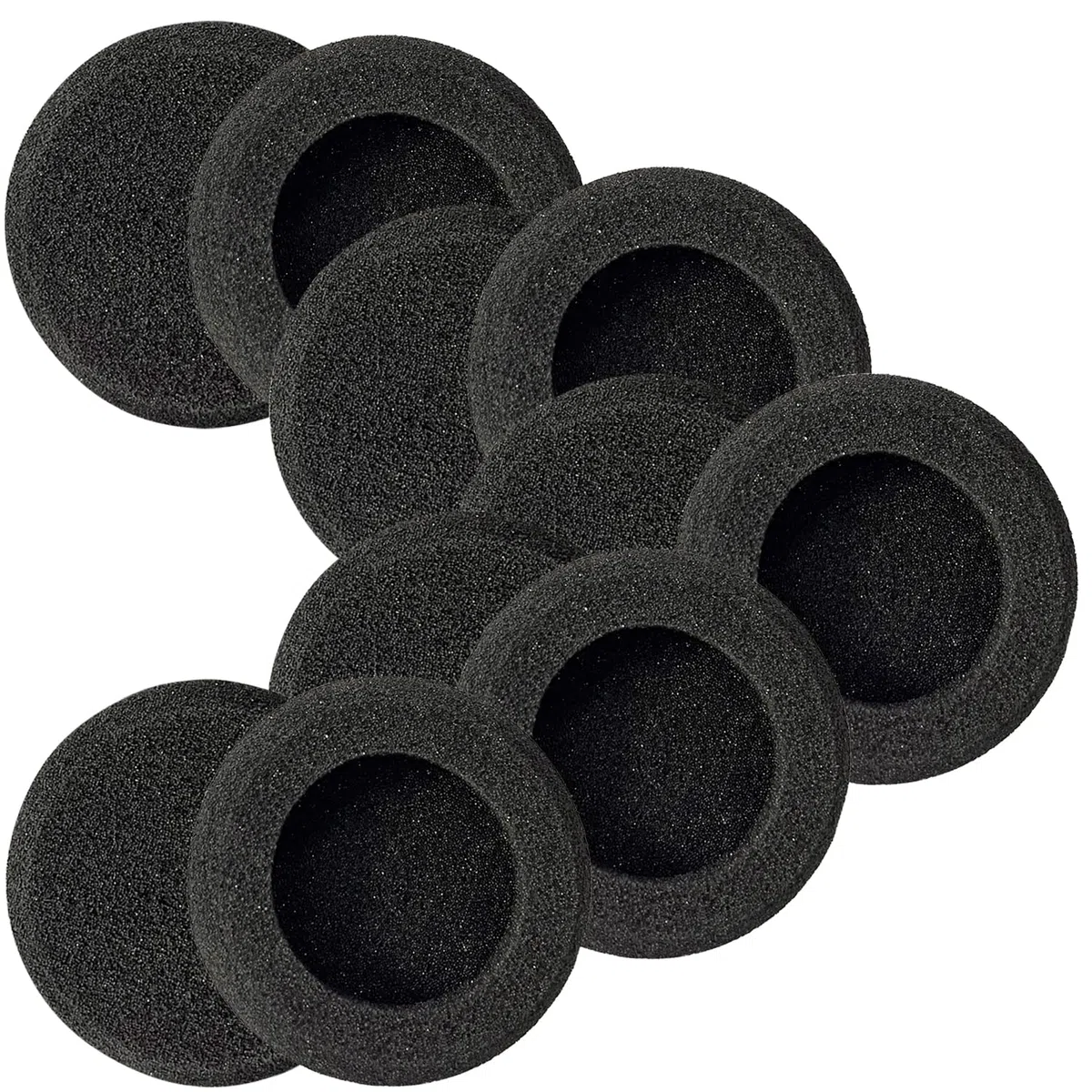 Cuscinetti Cuffie di Ricambio Imbottiture Auricolari Copri Schiuma Compatibile con Plantronics HW520 Blackwire 3210 3220 3225 3320 3325 Compatibile con Jabra Biz 1500 2300 2400 620 920 930 (10 Pezzi)