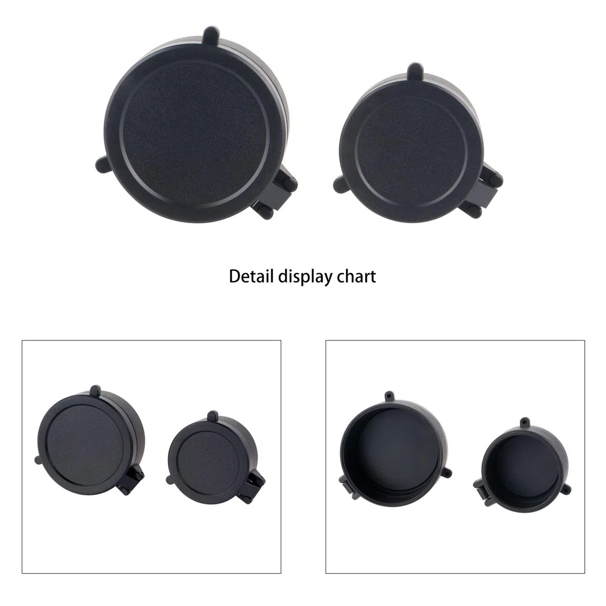 Copriobiettivo tattico Coperchi flip Oculare Coperchio protettore flip Caccia esterna per cannocchiale