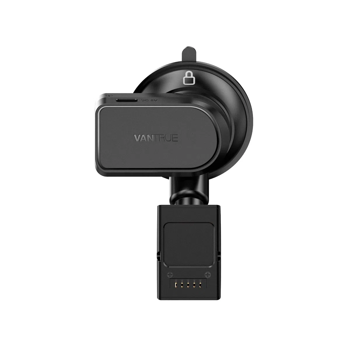 VANTRUE N5/N4 Pro - Supporto a ventosa per fotocamera, con porta USB-C e rilevatore GPS (velocità, posizione, percorso)
