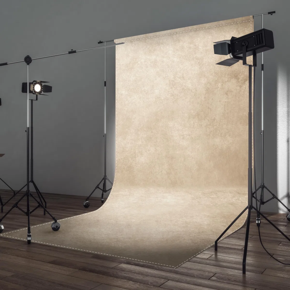 Luminora 1,5x2,1m Tessuto beige Astratto, Sfondo Fotografia Ritratto per Adulto, Neonato e Bambino, Studio Booth, Tasca (Senza supporto, senza clip)