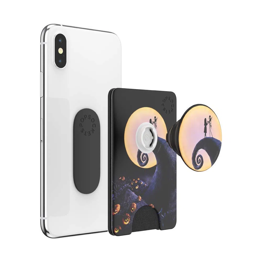 PopSockets - Portafoglio per telefono con impugnatura espandibile, porta carte di credito, compatibile con ricarica wireless, Disney - Mickey Brunch