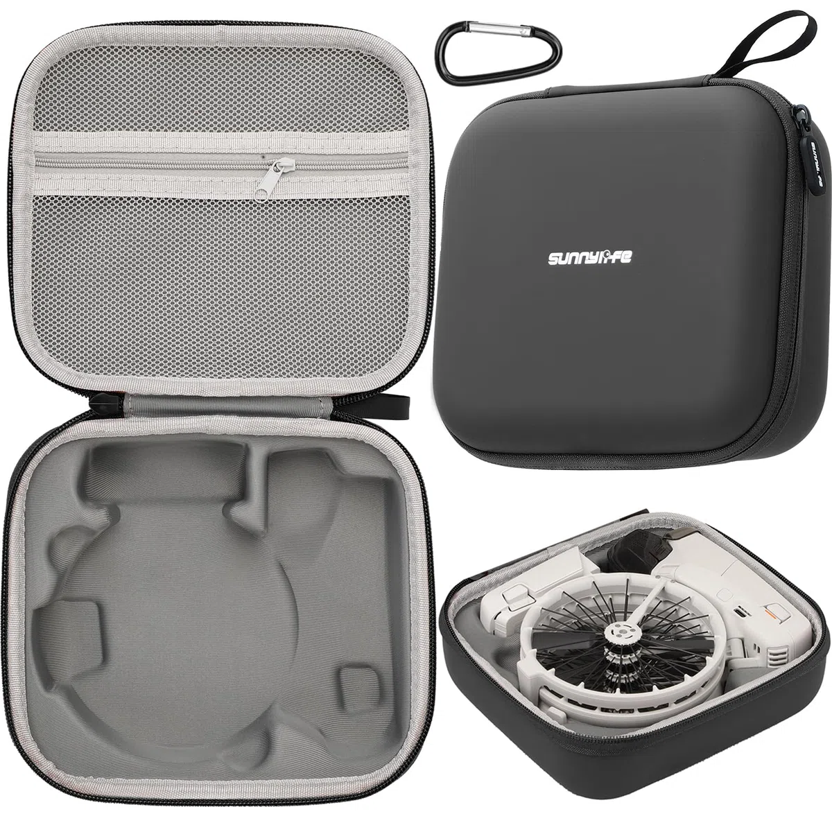 Drone Custodia Borsa per DJI Flip, Custodia da viaggio rigida Custodia protettiva per DJI Flip (Black)