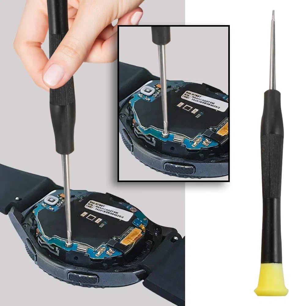 Batteria di ricambio per Samsung Gear S3 Frontier (SM-R760, R770, R765), Gear S3 Classic, EB-BR760ABE GH43-04699A, 430 mAh, con kit di strumenti di riparazione professionali