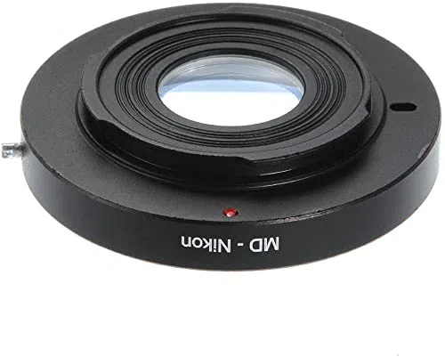 Hersmay Adattatore obiettivo per obiettivo Minolta MD/MC su NIK0N F AI Mount Camera con vetro ottico per Nikon D750, D810, D7500, D7200, D7100, D7000, D5600, D5400, D5300, D5200, D3300, D320