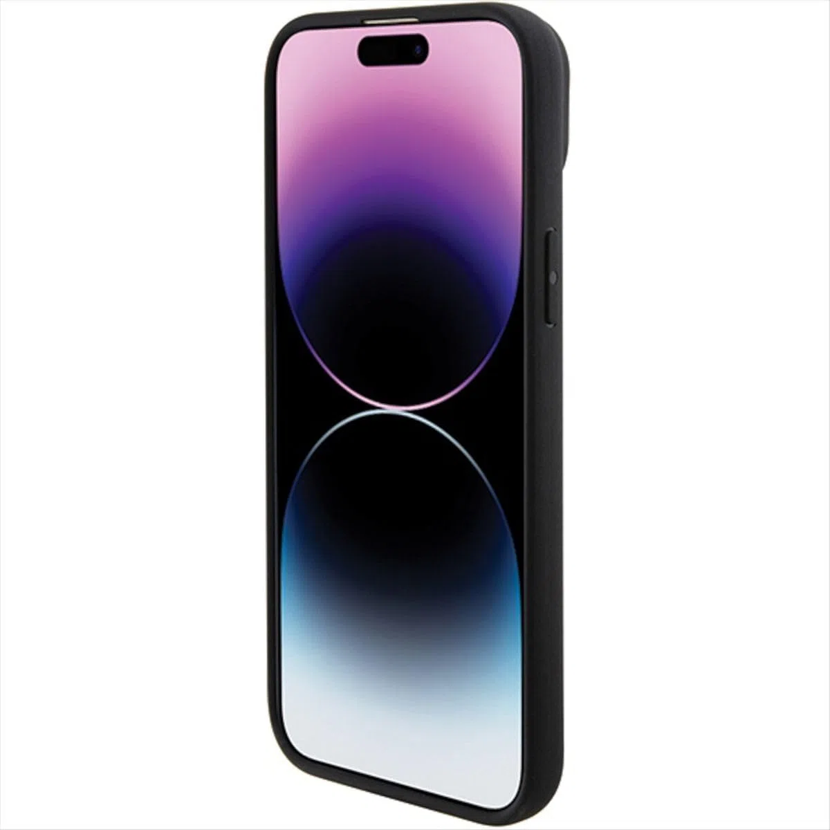 BMW BMHCP15SSLLBK - Custodia in pelle per iPhone 15 da 6,1", colore: Nero