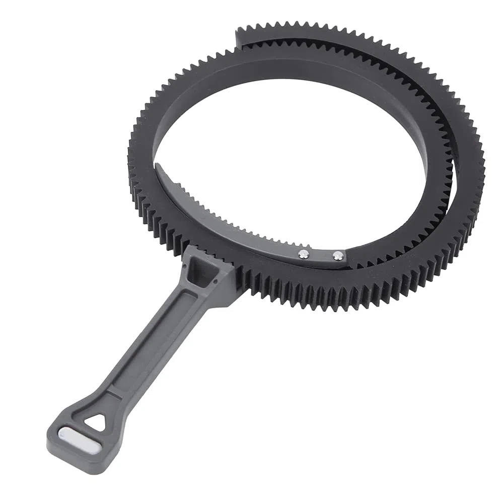 Materiale durevole in plastica e gomma, presa di messa a fuoco, leva del cambio, presa di messa a fuoco per tutte le fotocamere DSLR, videocamere, Dv, HDV (grigio)
