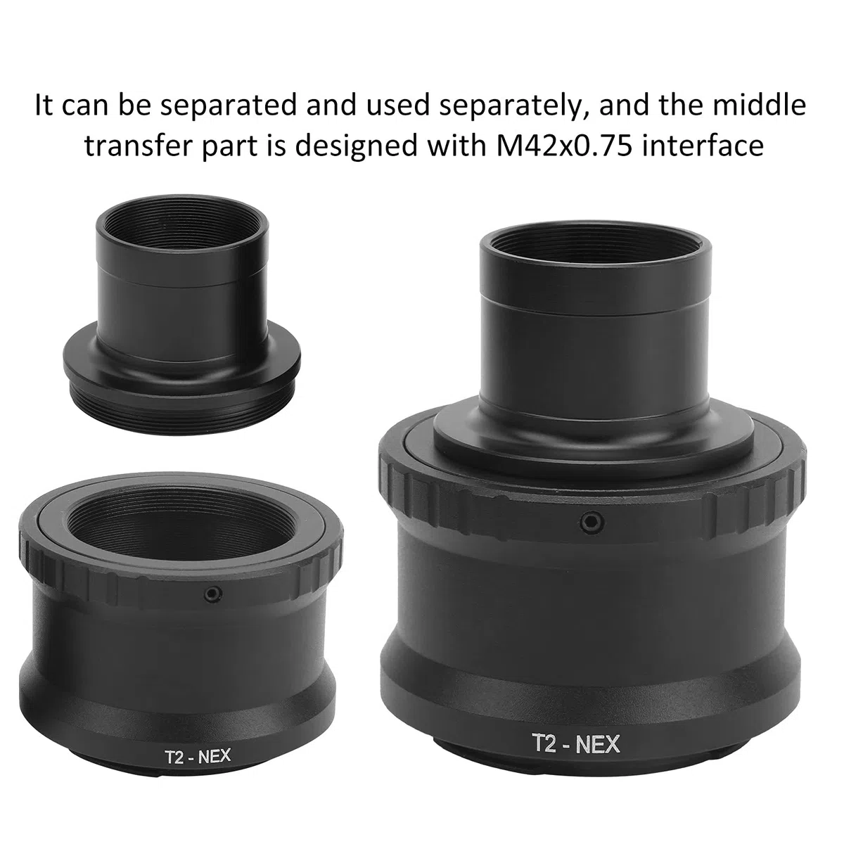 E Mount T Ring E Mount T Ring Altri Accessori per Telescopi Adattatore per Anello Tubolare per Telescopio Astronomico da 1,25 Pollici per Fotocamera E Mount
