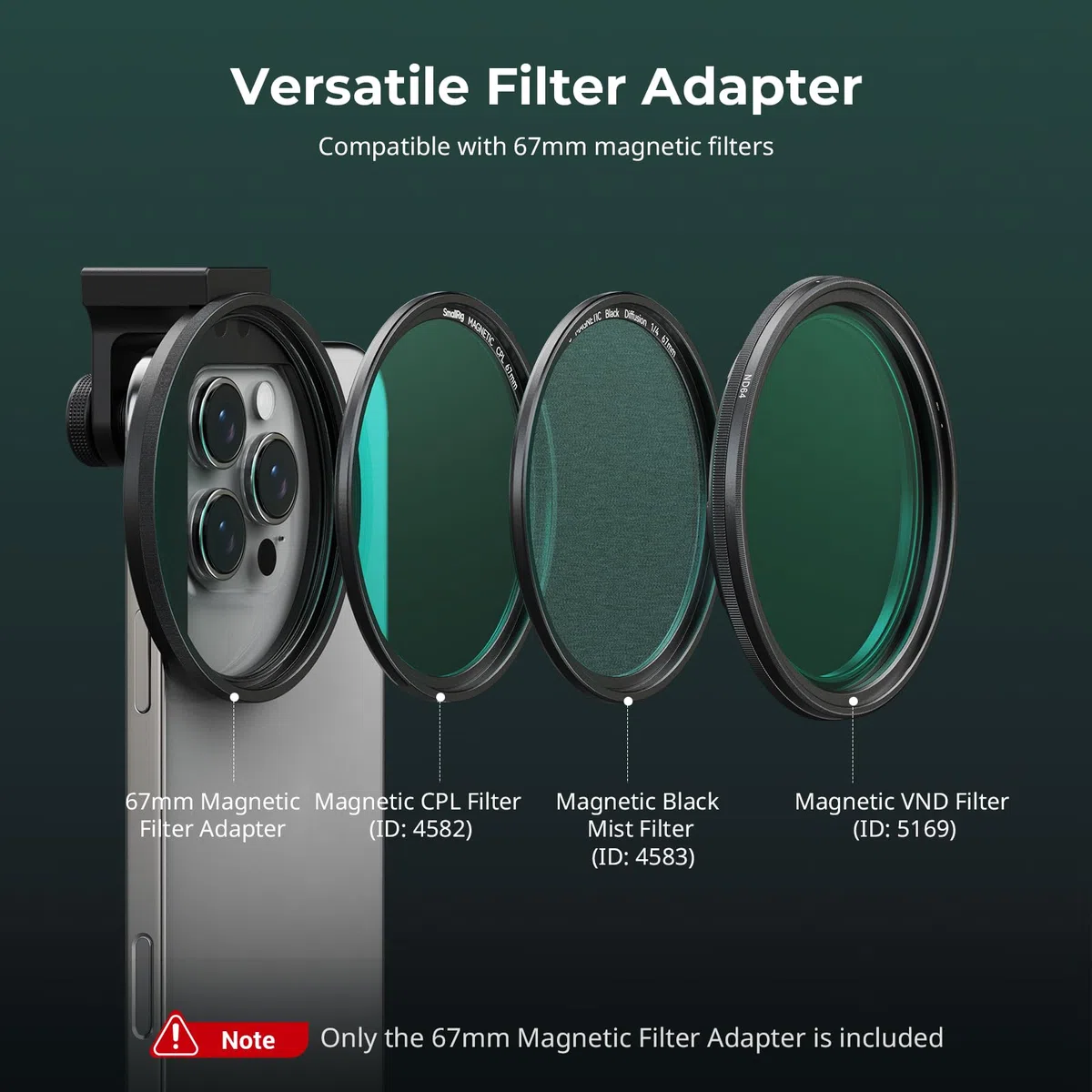 SMALLRIG Adattatore universale per filtro magnetico 67 mm 5171