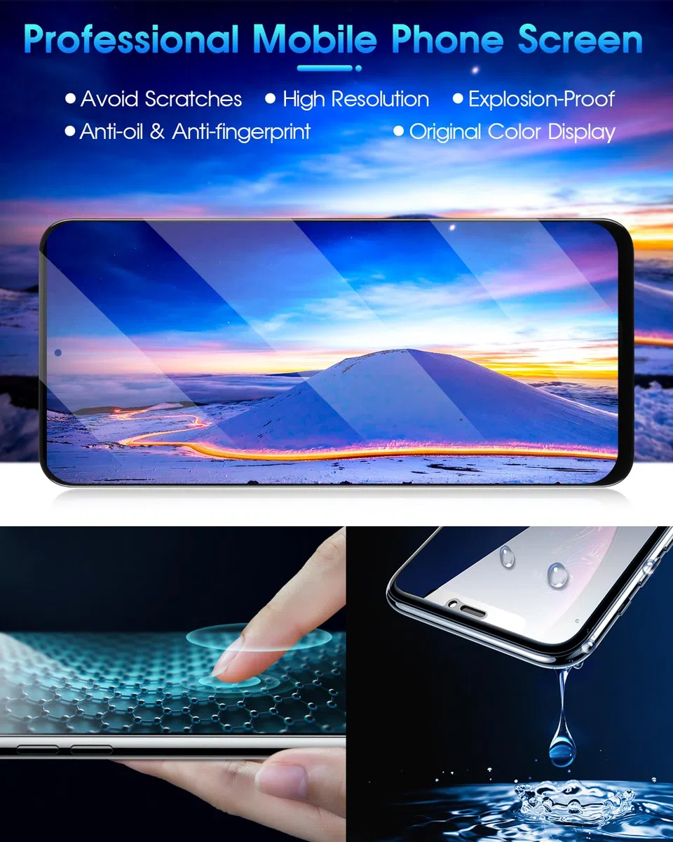 Schermo LCD per Honor 90 Lite, Display per Honor90 Lite 5G CRT-NX1, Touchscreen Digitazer Full Assembly Sostituzione Schermo con Riparazione Kit (6.7'', Nero)