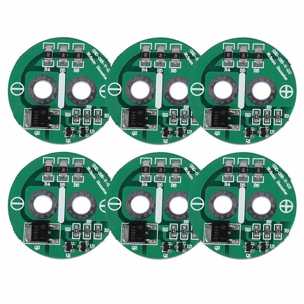 Condensatore Super 6 Pezzi 2,5 V con Piastra Limite modulo Scheda di Protezione, Adatto per Scheda di Protezione Super condensatore