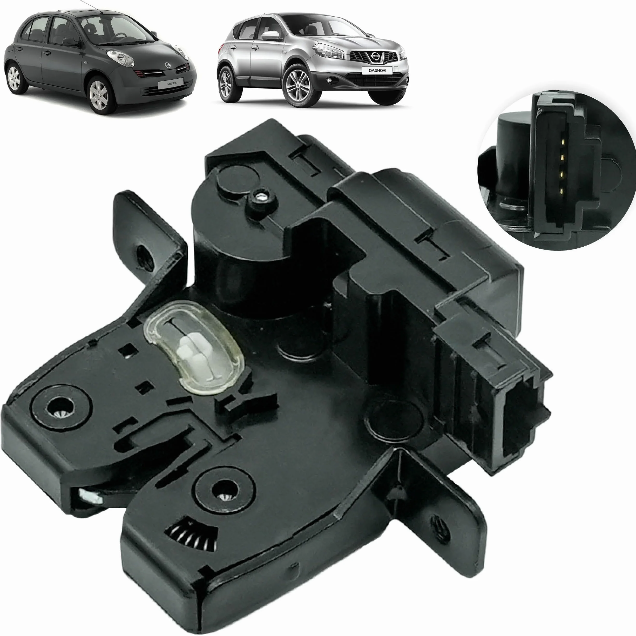 Serratura per bagagliaio compatibile per Qashqai 1 (2006-2013) Tiida (2007-2012) e Micra 3 (2002-2010) CENTRALIZZAZIONE Baule. Chiusura baule | 905022DX0A, 90502AV700