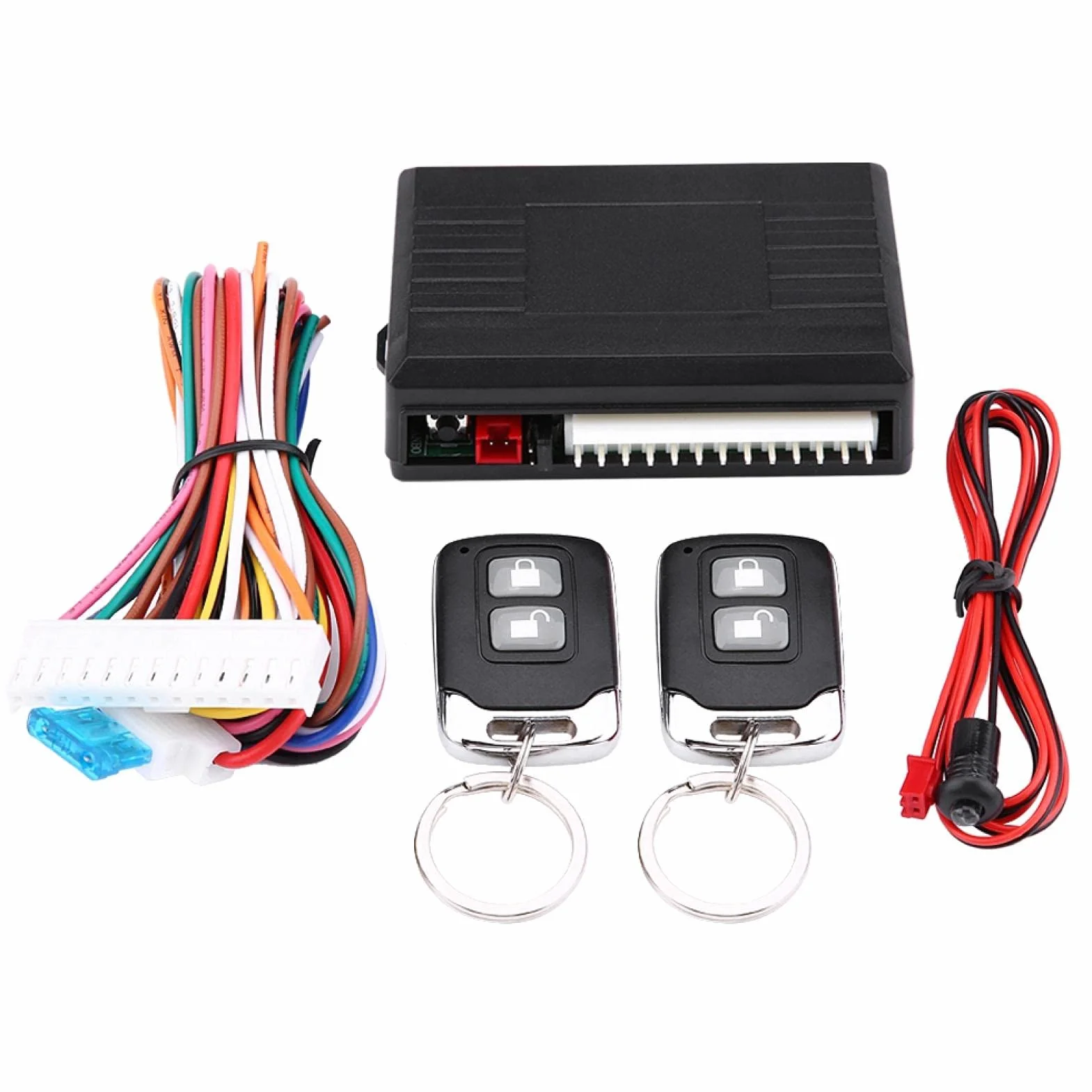 Aramox Kit di Controllo Remoto per Chiusura Centralizzata Auto, Accesso Senza Chiave Modello LB-405/L237 con Rilascio Bagagliaio