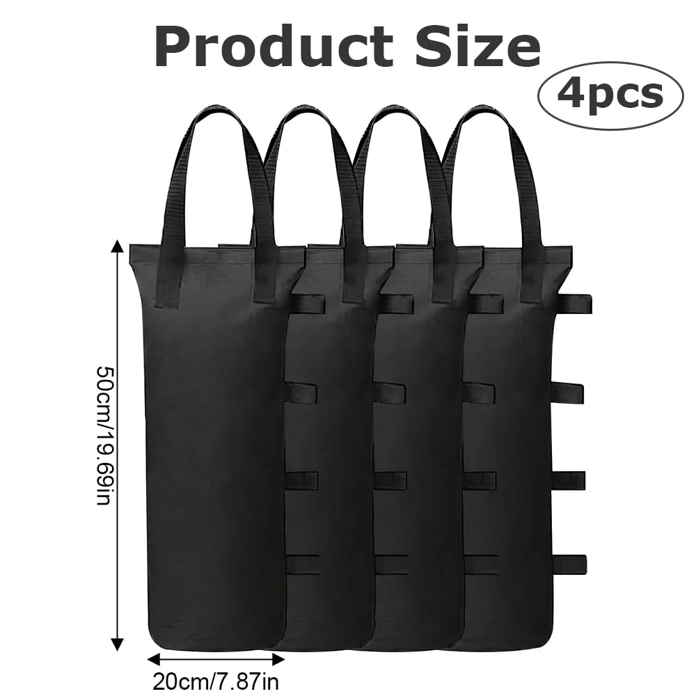 6 sacchi per tenda da 50 x 20 cm, pesi, per sacco di sabbia, per gazebo