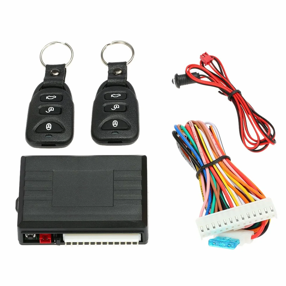 Shkalacar Porta Sistema Telecomando Auto, Chiusura Centralizzata Auto Universale Centrale Box Car Kit con Il Tasto del Tronco di Rilascio Per Auto Senza Chiave