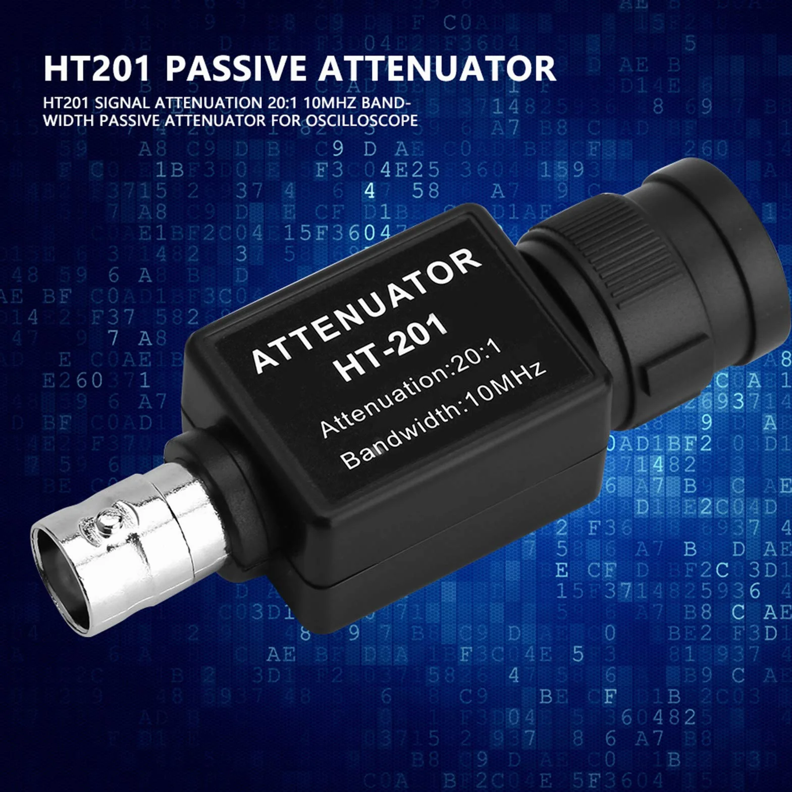 201 Attenuatore Passivo 20:1 10 MHz Attenuazione del Segnale di Larghezza di Banda per Oscilloscopio