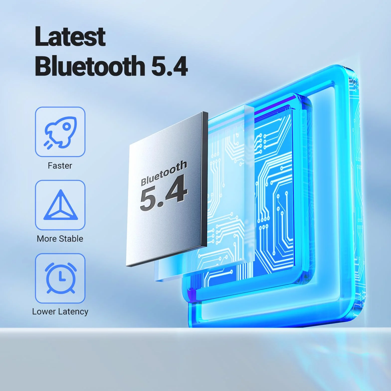 UGREEN Ricevitore Bluetooth 5.4 Adattatore per Auto con Jack AUX da 3,5 mm Pulsante Multifunzione Audio Wireless Chiamate in Vivavoce Doppia Connessione Luce RGB Compatibilità con Autoradio