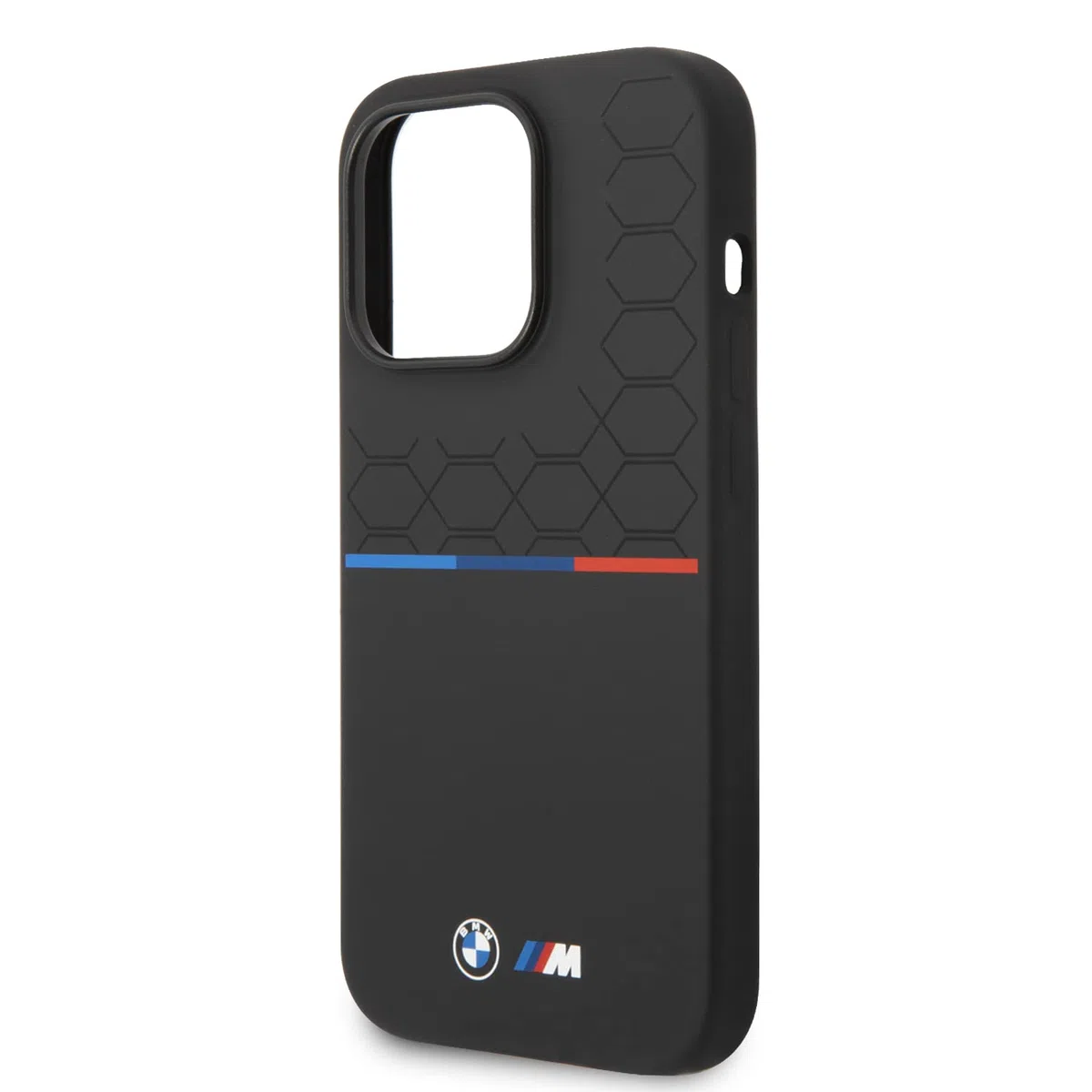 CG MOBILE BMW Cover posteriore per iPhone 15 Pro - Czarny Pattern - Nero