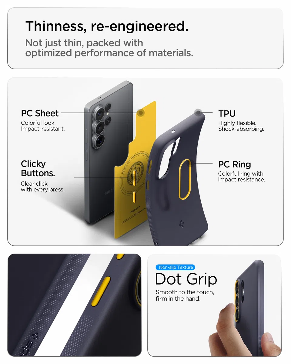 Spigen Cover per Samsung Galaxy S26 Ultra, Nano Pop MagFit, Compatibile con MagSafe - Blueberry Navy