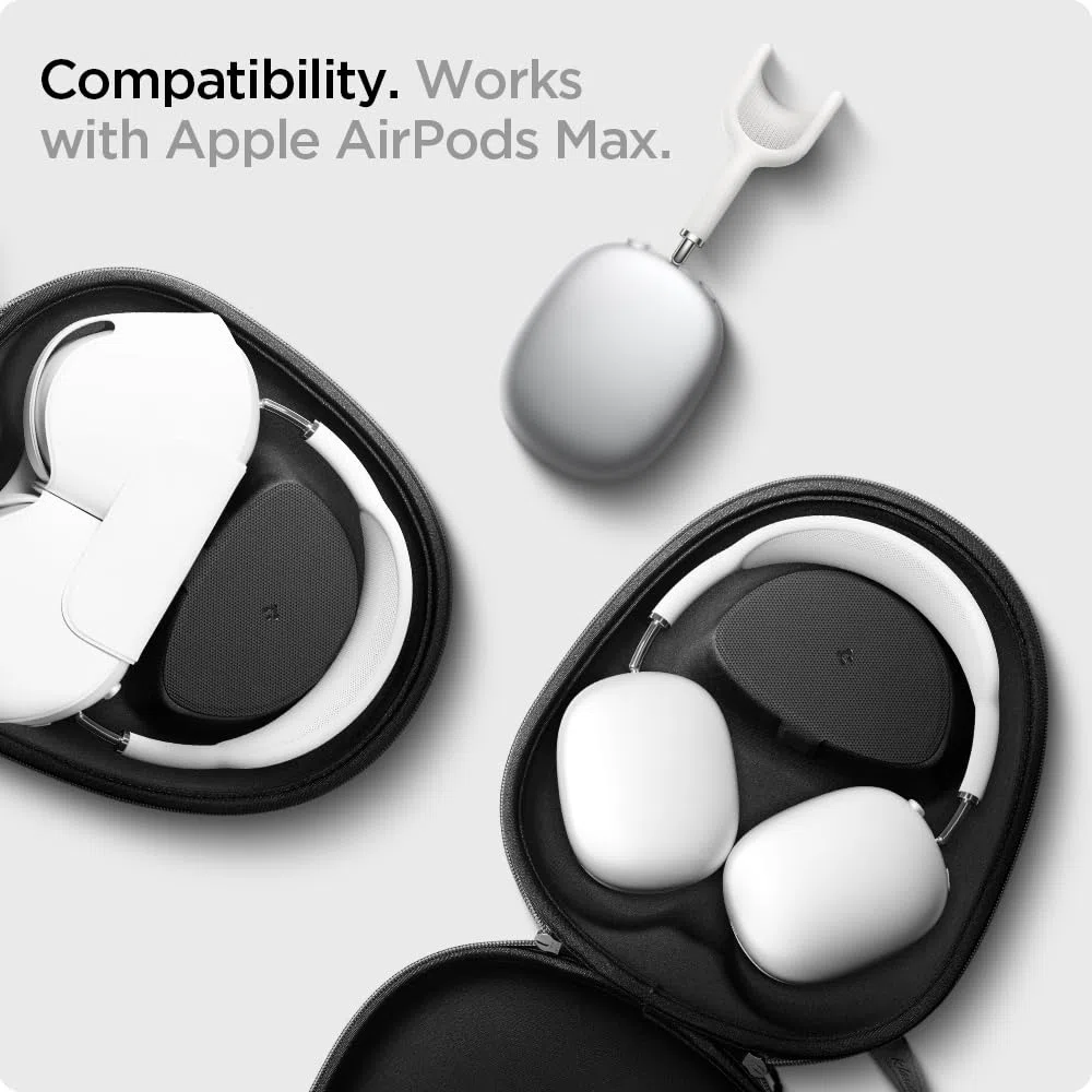 Spigen Klasden Custodia Disegnato per AirPods Max 2/1 (2026/2020), Custodia Rigida Carrying Case Pouch Bag - Grigio antracite