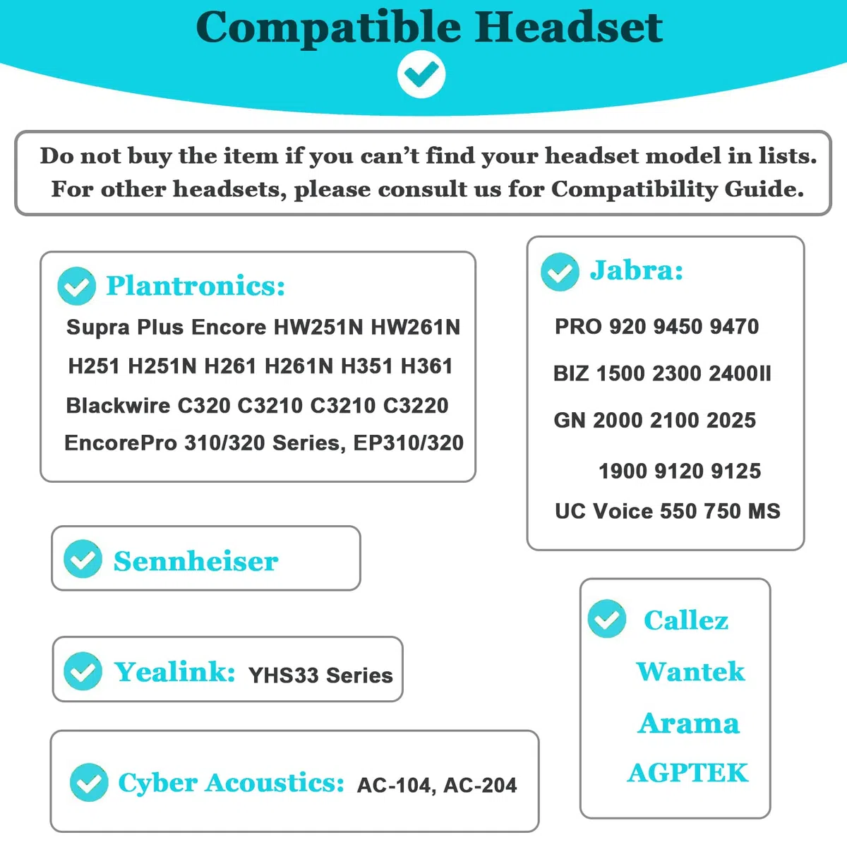 Cuscinetti Cuffie di Ricambio Imbottiture Auricolari Copri Schiuma Compatibile con Plantronics HW520 Blackwire 3210 3220 3225 3320 3325 Compatibile con Jabra Biz 1500 2300 2400 620 920 930 (10 Pezzi)