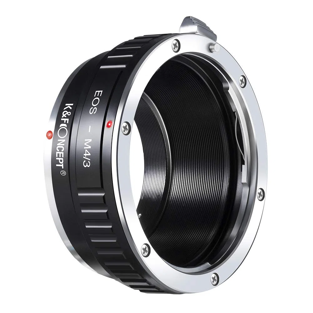 K&F CONCEPT Anello Adattatore per Obiettivo EOS-M4 / 3 per Obiettivo EOS EF a Penna Compatibile con Compatibile con Olympus M4 / 3 MFT E-P1 P3 PL1s PL2 PM2 e Compatibile con Panasonic Lumix DM