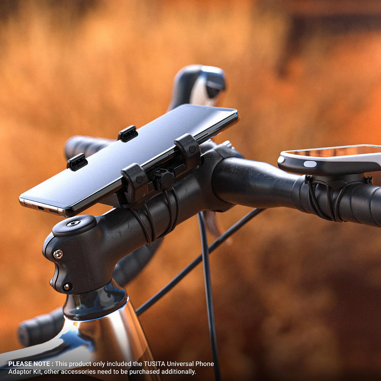 TUSITA Supporto per Telefono da Bicicletta Compatibile con Garmin Mount, 4.0"-6.9"