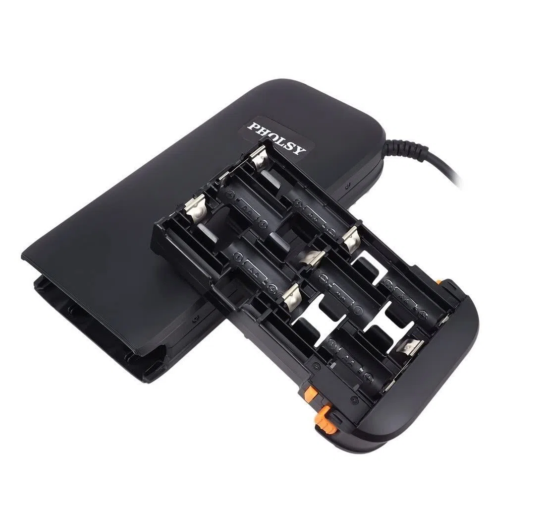 PHOLSY Fotocamera Flash Batteria Esterna Pacco Speedlite della batteria per Sony HVL-F60M, HVL-F58AM, HVL-F56AM. Rimpiazzare Sony FA-EB1AM, FA-EB1 (12 batterie AA)