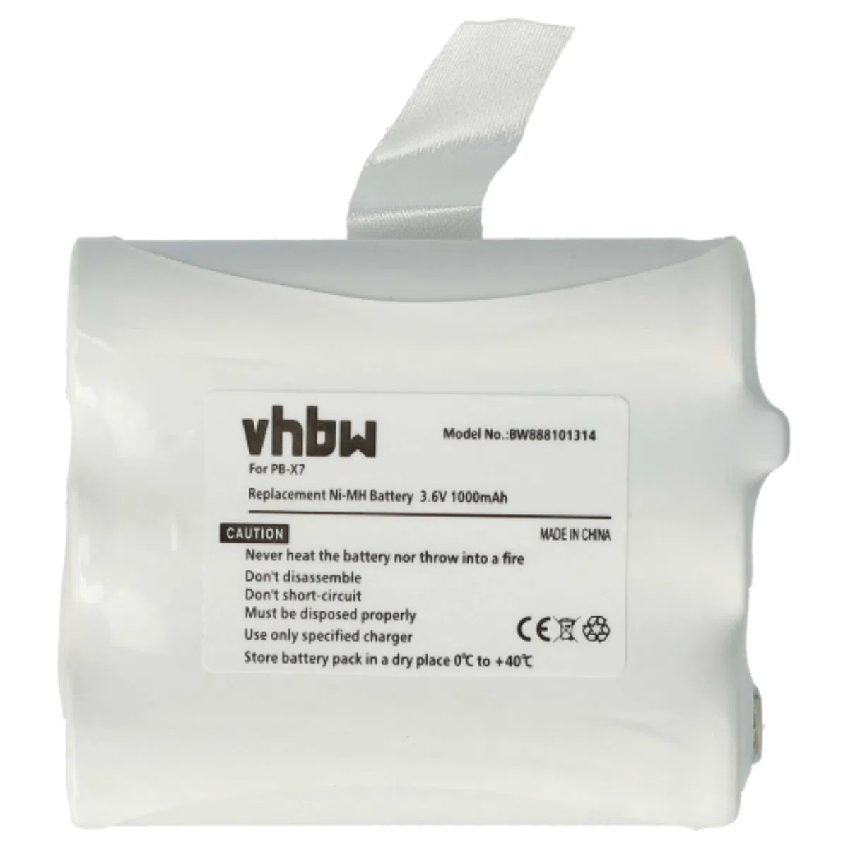 vhbw 2x batteria sostituisce Midland PB-X7 per radio (1000mAh, 3,6V, NiMH)