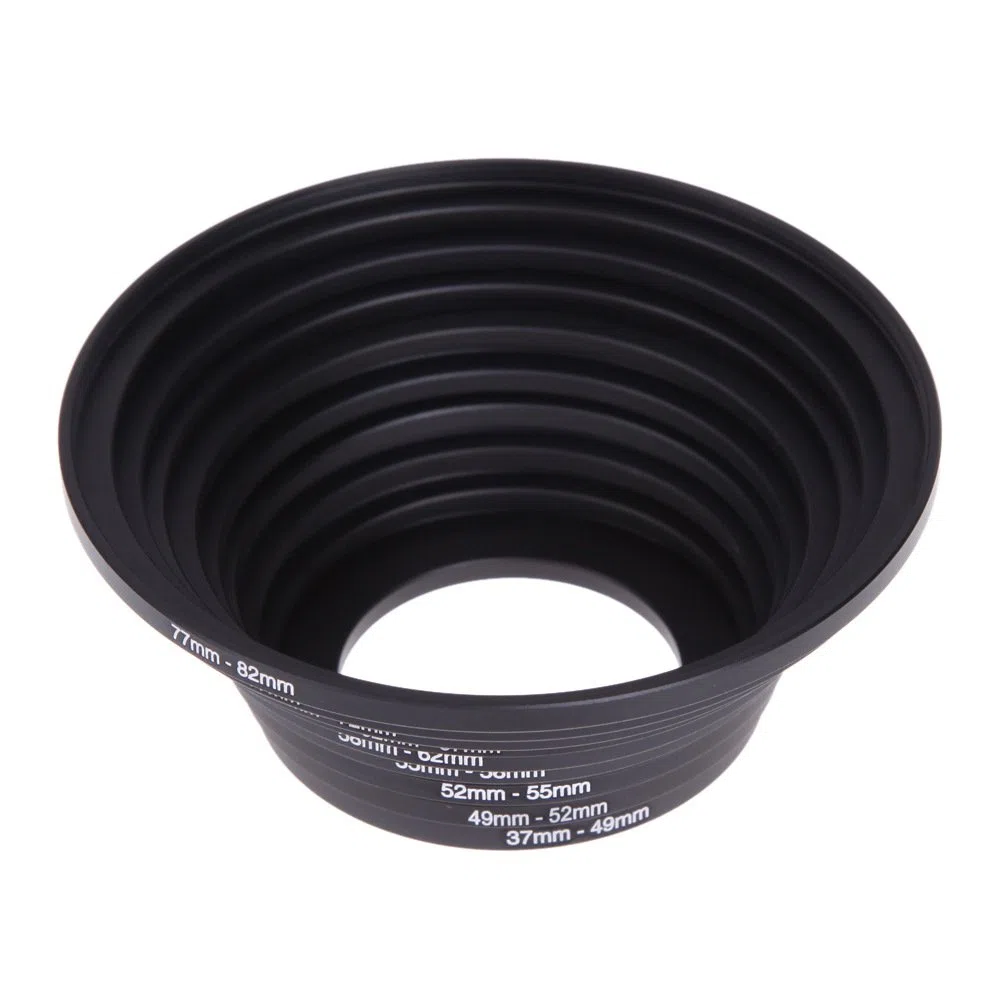 zalati Set di adattatori per anelli filtranti, 18 anelli adattatori in metallo per filtri per lenti fotografiche, 9 anelli Step Up e 9 anelli Step Down