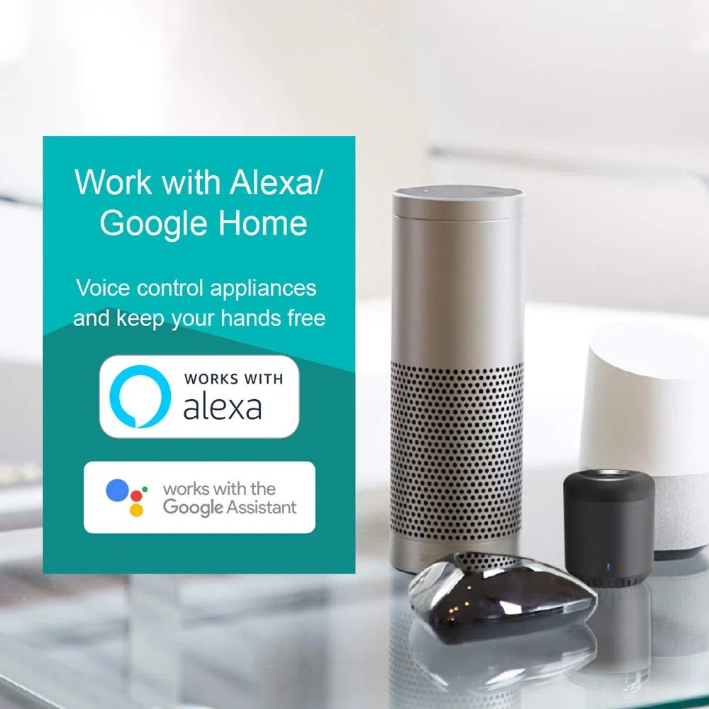 Broadlink RM Mini 3, telecomando universale WiFi IR intelligente, hub per la casa intelligente, uno per tutti i dispositivi di controllo a infrarossi, compatibile con Alexa