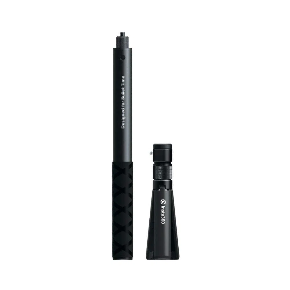 Insta360 Bullet Time Bundle - Kit con Selfie Stick e Impugnatura Aggiuntiva Ergonomica con Treppiedi Integrato, Compatibile con Videocamera ONE/ONE X/EVO, Allungabile fino a 120cm - Nero