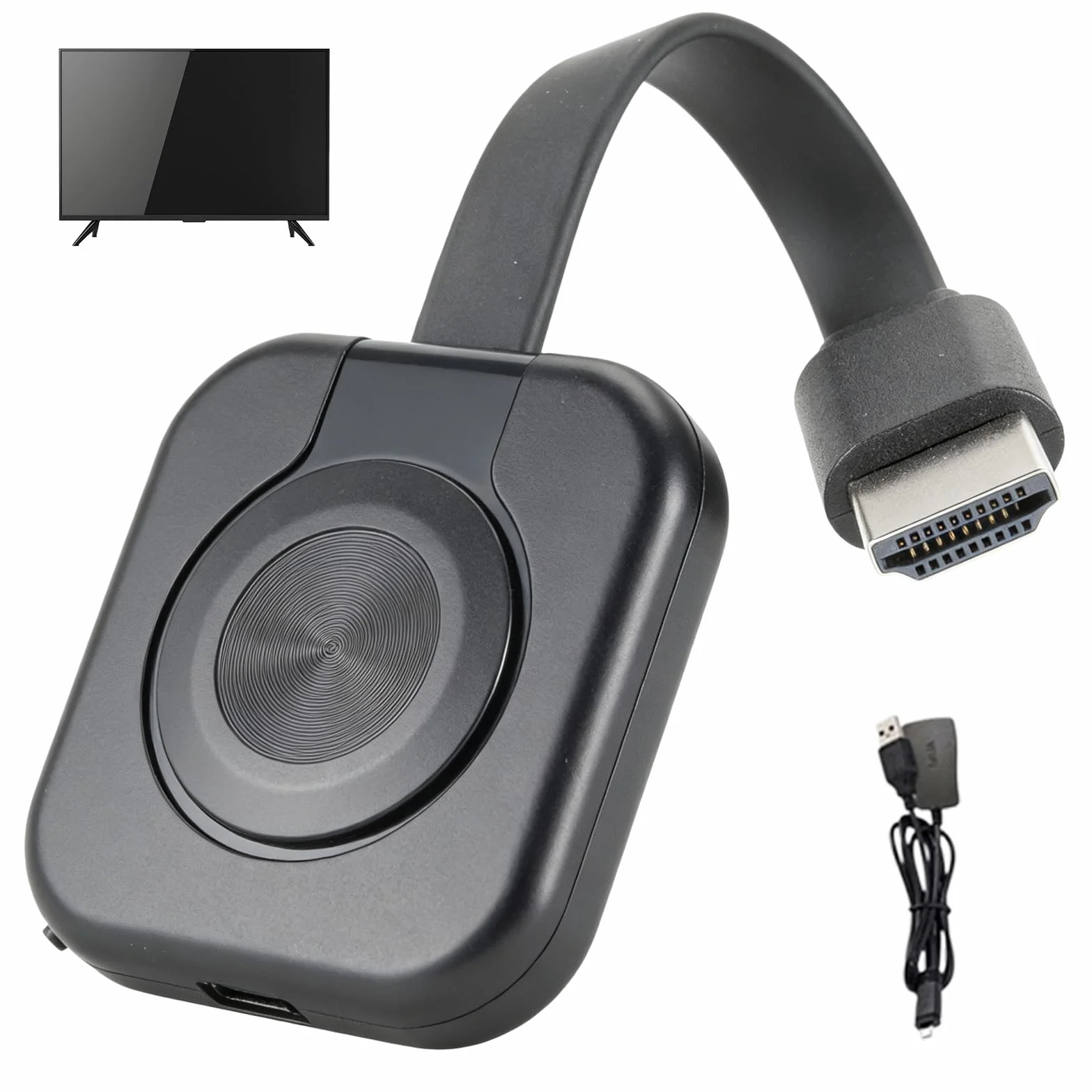 Adattatore Wireless HDMI 4K HD, Display Adattatore con Screen Mirror per Miracast/DLNA/AirPlay, HDMI Dongle compatibile con Android, OS, Windows, TV, proiettore, laptop, smartphone, tablet monitor