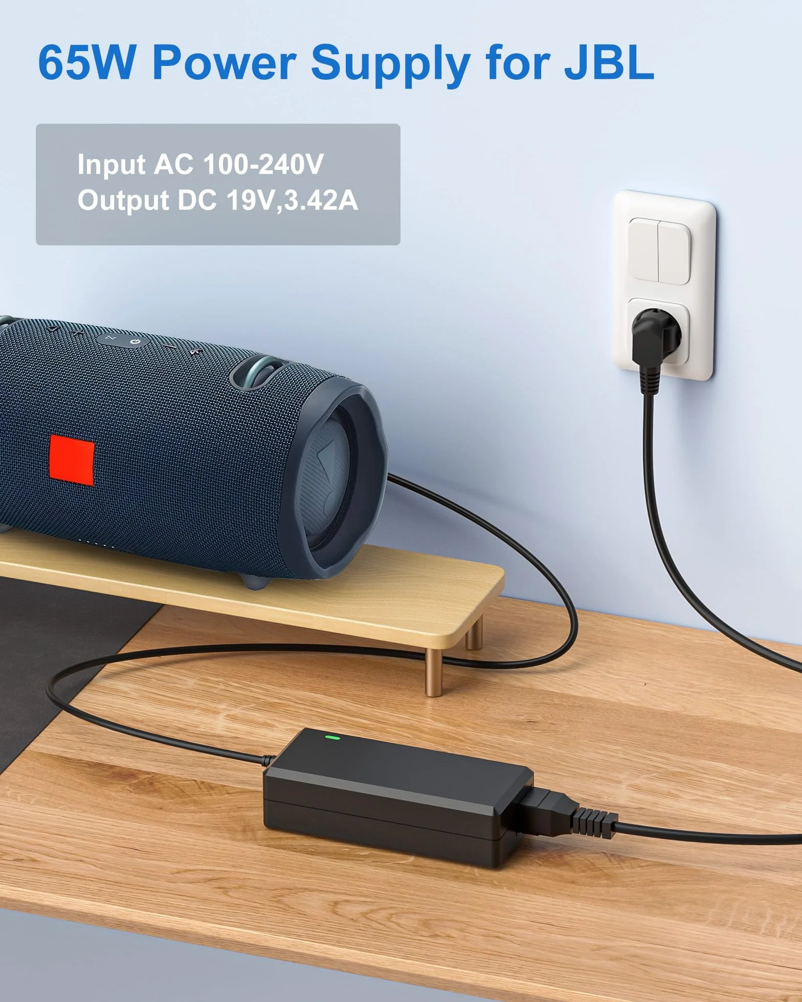 JBL Xtreme - Cavo di ricarica per JBL Xtreme 2 Xtreme Plus JBL Bluetooth Speaker JBL Boombox, 5,5 x 2,5 mm, 19 V, 3,43 A