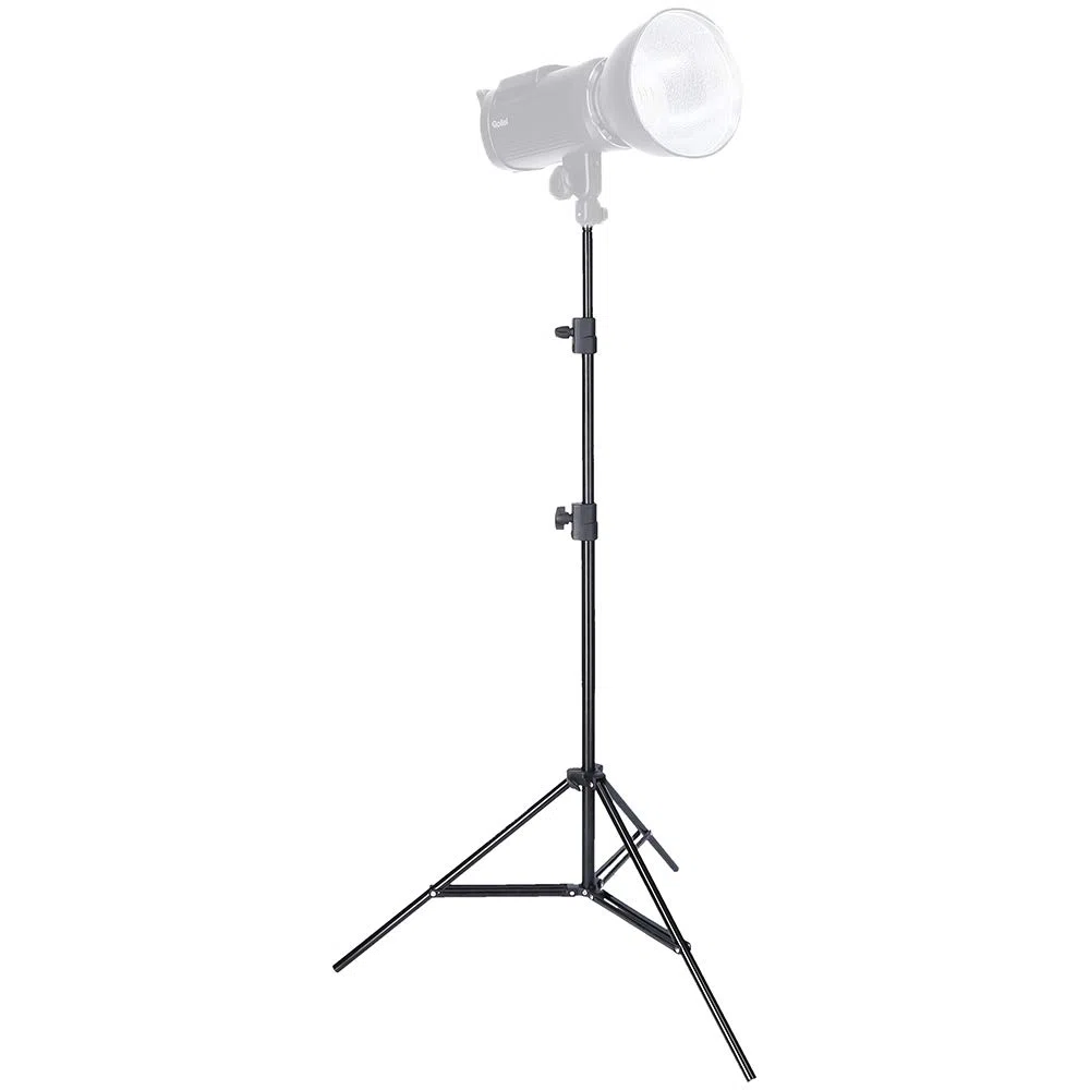 Rollei 28531, Treppiede per Lampada da Studio da 200 cm, per Luci LED Permanenti, Flash e Altri Accessori con Connettore Spigot