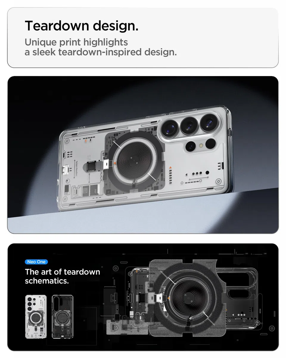 Spigen Cover per Samsung Galaxy S26 Ultra, Ultra Hybrid MagFit, Compatibile con MagSafe - Neo One
