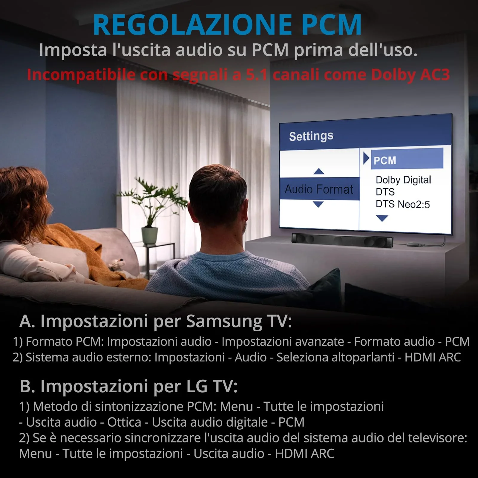 AUTOUTLET Estrattore Audio HDMI ARC,Convertitore Audio ARC a Ottico/Coassiale Estrazione Digitale 192kHz con Cavi HDMI/Ottico per Soundbar Amplificatori